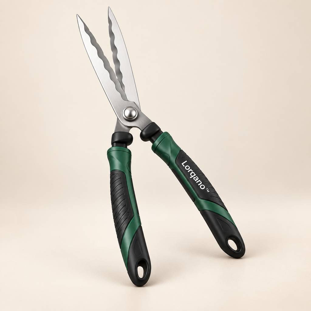 Lorqano™ Wavy-Blade Hedge Trimming Shears image 01